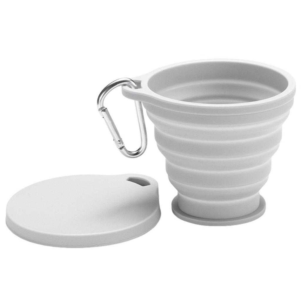 Collapsible Silicone Travel Cup Lightweight Leakproof Food-Grade Hiking Water Cup Non Bpa Reusable Portable Water Cup