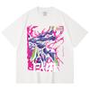 230 Gsm 100% Cotton Evangelion V8 Print Unisex Heavy Cotton T Shirt