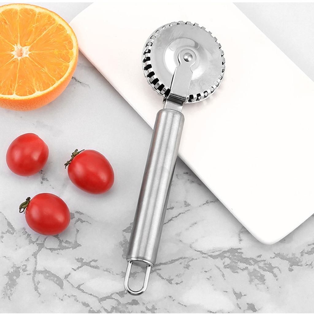 Stainless Steel Ravioli Roller Cutter Wheel for Precise Pastry Dough Sealing Crimping for Home Baker and Professional