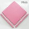 6PCS Sports Gym Mat Protection EVA Leaf Grain Floor Mats Yoga Fitness Non-Slip Splicing Rugs Thicken Shock Room Workout 30*30cm