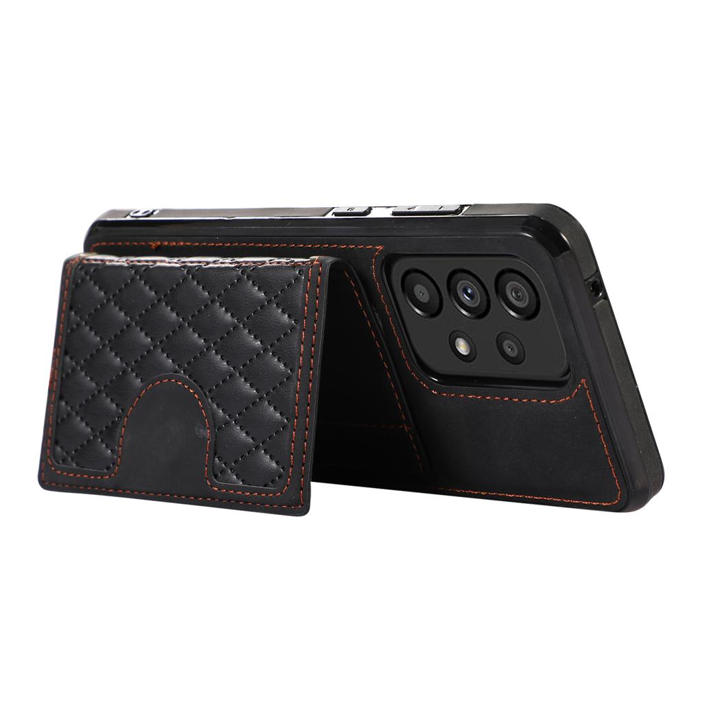 Für Samsung Galaxy A72 5G/4G Hülle TPU+PU Leder Ständer Kartenhalter Handyhülle