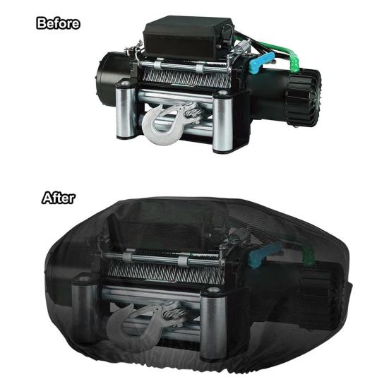 Capac troliu Heavy Duty, impermeabil, rezistent la praf, pentru troliu electric de 8500-17500 lbs. Accesorii universale pentru mașini