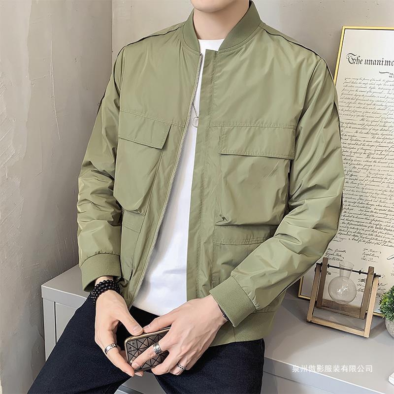 Pilot Ceket erkek İlkbahar ve Sonbahar Ceket erkek Amerikan Beyzbol Üniforma Fonksiyonel Rüzgar Sonbahar Iş Ceketi