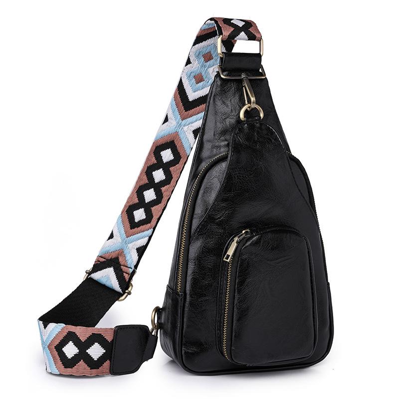 Soft Leather Chest Bag Vintage Fashion Women's Bags Crossbody Bag Backpack