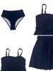 Plus Size Ruffle Suspender Skirted Swimsuit for Women