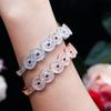 S0129 Creative Jewelry, Figure-Of-Eight Half-Circle Zircon Women'S Bracelet
