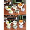 Dollhouse Miniature Plastic Drain Basket Set 6Pcs 1:12 Scale Round Colander Bowls for Home Decor Collectibles