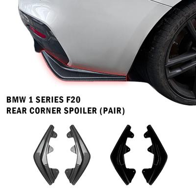 2Pcs Car Rear Bumper Side Splitters Side Diffuser Exhaust Trim For BMW F20 1 Series 118i 120d 120i 125i M Pack 2015-2019 LCI