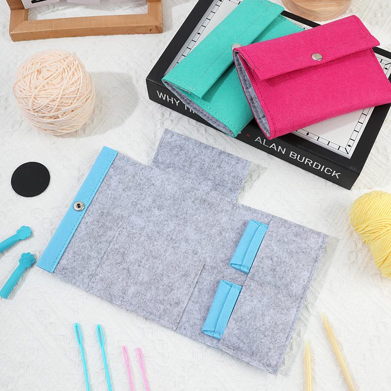 Mini Vilt Haak Breinaald Rond Breinaald Etui Opbergtas Draagbare Handtas Organizer voor Breigereedschap