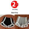 Women's Summer Lace Trim Anti-Exposure Ice Silk Safety Shorts