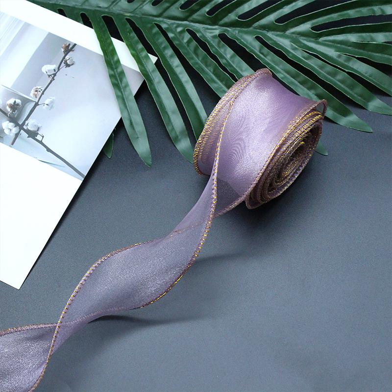 

4cm x 10Yards/Roll Wrapping Ribbon Bow Making Sewing Accessories DIY Colorful Gradient Party Multi-Color