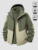 3-in-1 Men's Assault Jacket: New 2025 Autumn/Winter Outdoor Windproof, Waterproof Hooded Workwear