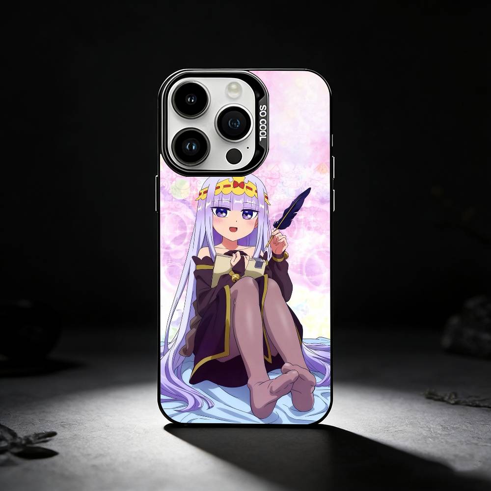 Sleepy Demon C-Castle Phone Case For iPhone 17,16,15,14,13,12,11 Plus,Pro Max,XS,Colored silver phone case