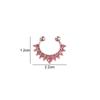 Trendy Unisex Geometric Rhinestone Simple Punk Bear Nose Cuff Fake Nose Ring Body Jewelry Nose Stud