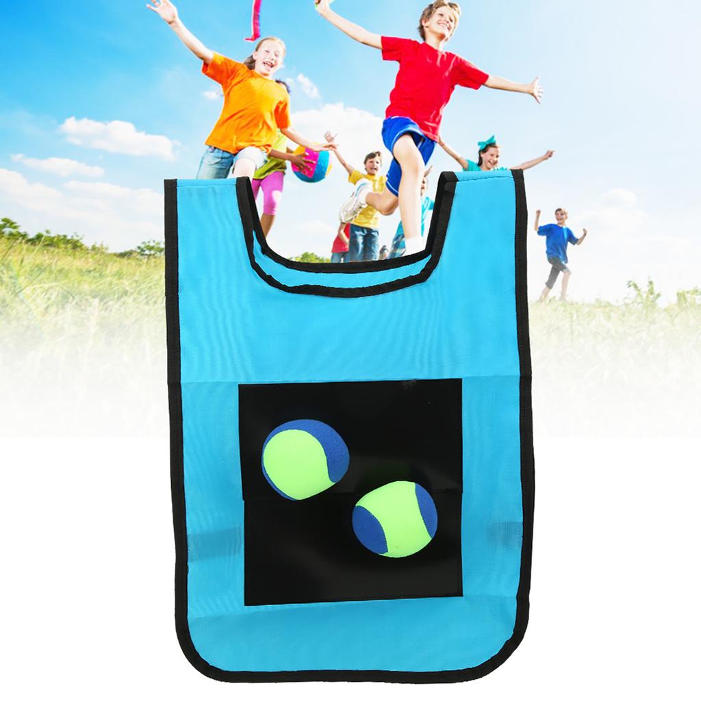 Dodgeball Tag Klettweste Outdoor Kinder Werfzielspiel mit Bällen für Kind blau