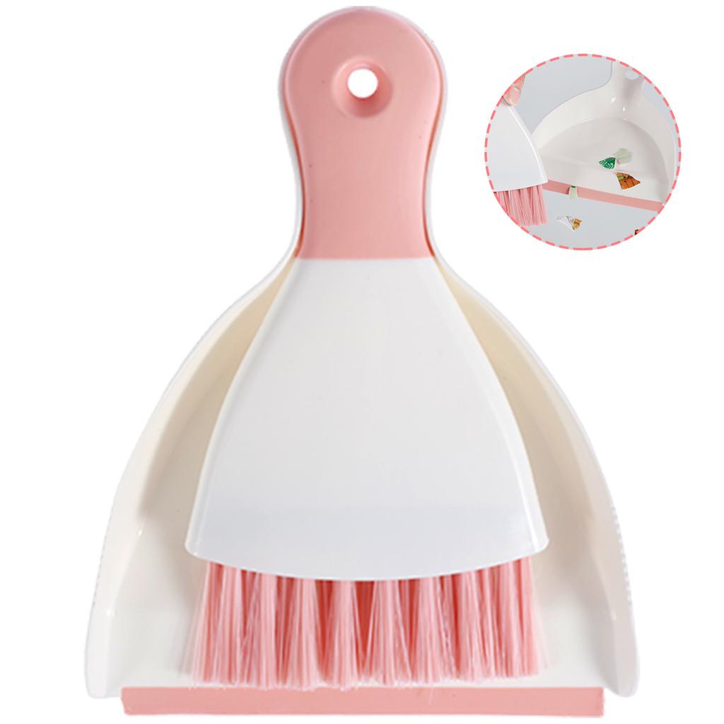 Mini Dustpan and Brush Set Office Desk Cleaning Set Broom Set Portable Table Top Cleaning Brush and Dustpan Set New