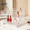 Nail Polish Organizer 5/7 Tier Acrylic Display Stand with Fences, Perfume Organizer, Removable Bracket for Home Makeup Multifunctional Clear