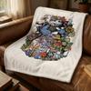 artist Y-Yuko H-Higuchi Throw Soft Flannel Blanket for Bed Bedroom Sofa Picnic Throw Skin-friendly Breathable Gift Cover