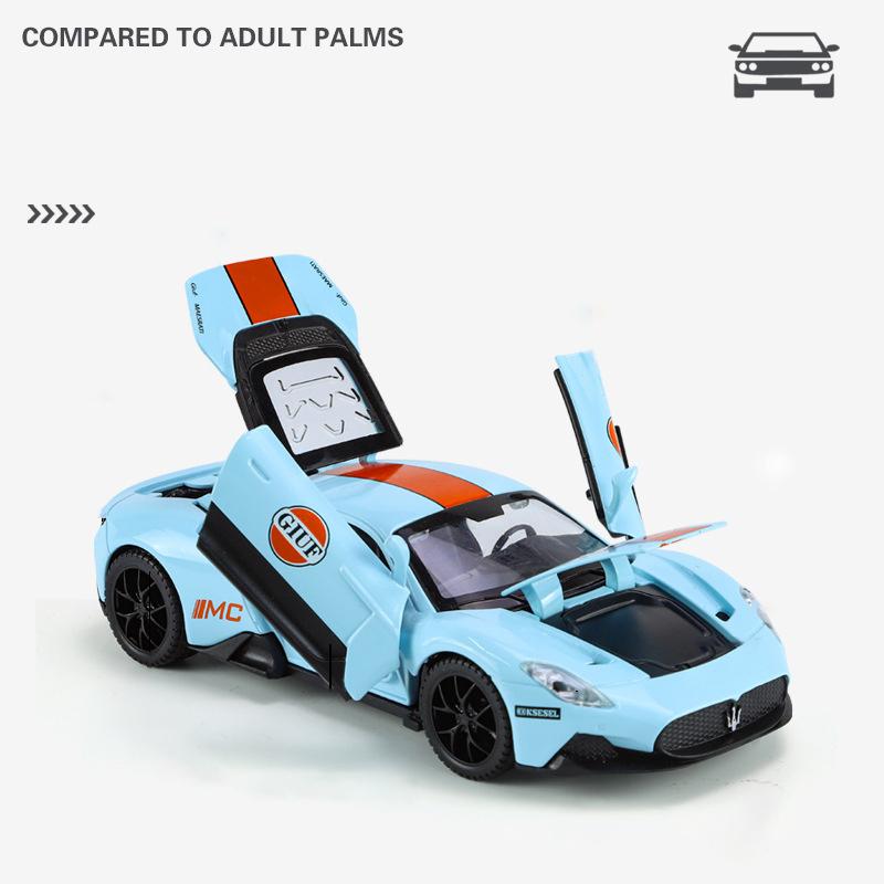 1/32 Scale Toy Car Model MC20 911 Gulf,  Alloy Cast Toy, Sound and Light, Collectible, Children's Birthday Gift