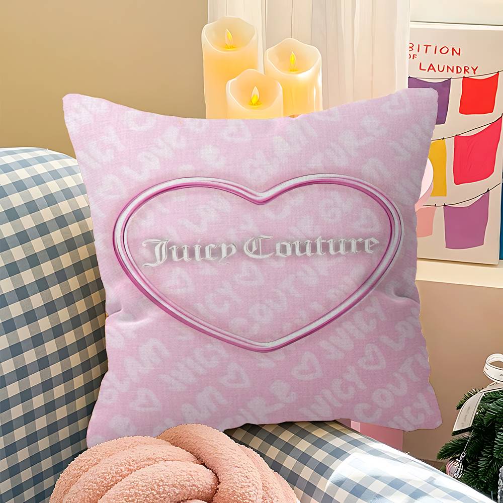 

J-Juicy C-Couture Pillow Case Cushion Cover Car Throw Pillow Case For Sofa Car Christmas Gift 40x40cm 45x45cm 12x12Inch