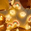 LED Colorful Stars Small Rainbow Cloud Decorative Lights Tent Hanging Lights Atmosphere Lights Decorative Lights Hanging Ornaments
