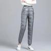 Women Casual Cotton Pantalones  Warm Winter Jogger Pants Windproof Elastic High Waist Sweatpants Snow Wear Capris