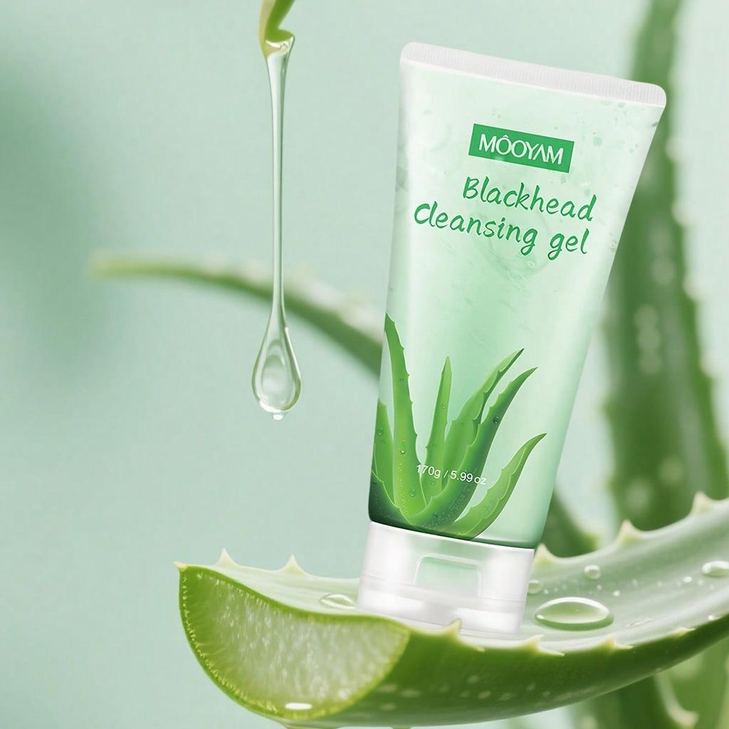 1pc Aloe Vera Exfoliating Gel, Removes Dead Skin, Deeply Cleans Pores And Blackheads, Gently Exfolia