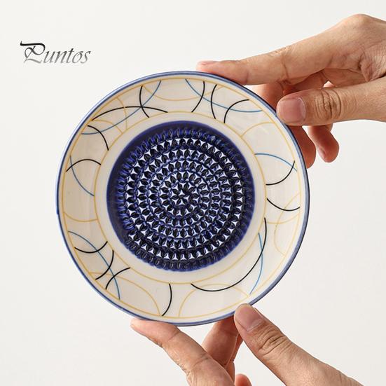Sarımsak Hazırlama Kasesi Seramik Öğütücü Tabaklı Kase, Manuel Zencefil Meyve Rendesi Rendeleme Kaplama Tabağı, Hepsi Bir Arada Karıştırma Servis Tepsisi, Modern Minimalist Mutfak