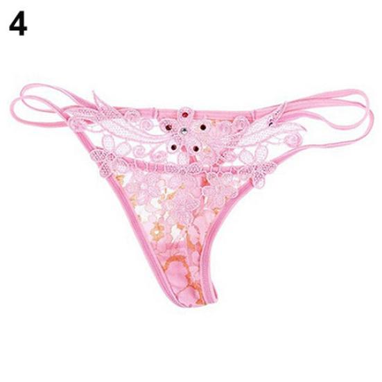 Women Sexy Lace Hollow Thongs G-string Briefs Panties Knicker Lingerie Underwear