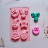 New Christmas Wreath Snowman Tree Silicone Cake Mold Handmade Soap Making Xmas Cake Jelly Egg Tart Bread Mold Baking Tool