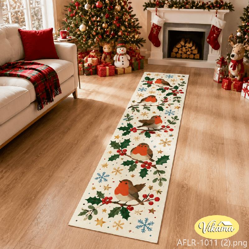 Christmas Rectangular Rug, Candy Cane Non-Slip Decorative Rug, Hallway and Corridor Rug, Home Decor