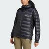 adidas Terrex Cold.Rdy FW24 Xperior Daune Outdoor Warm Sport Kapuzen-Reißverschluss Langarmjacke Damenjacke Schwarz IT3231