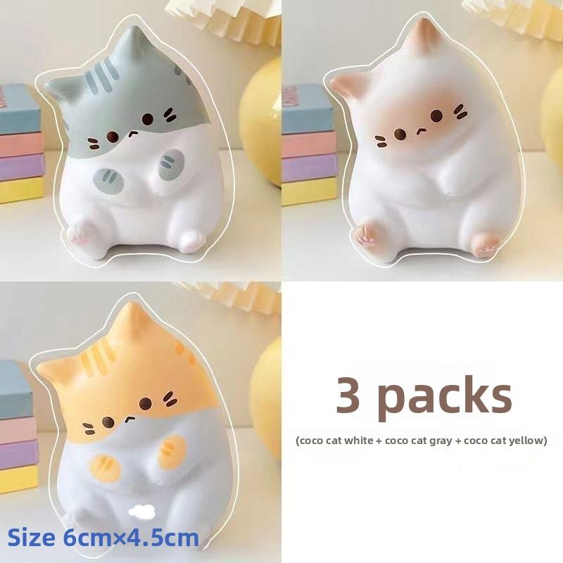 Creative New Cat Toy Adult Soft Pinch Pu Slow Return Pinball Popular Online Celebrity Toy Holiday Gift.