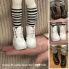 Fashion Dolls Bright Leather Boots 3 Colors British Style Retro Shoes  for 1/4 BJD Dolls
