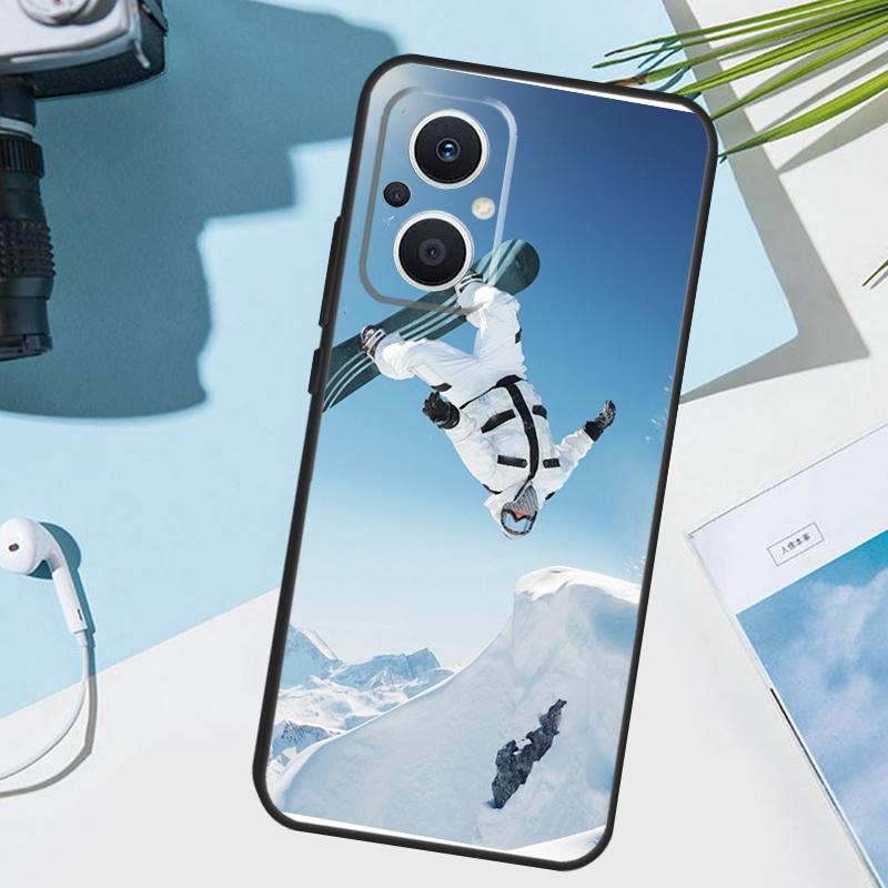 Sports Snowboarding Case For OPPO Reno 13 13F 12 11 F 8T 7 8 10 Pro OPPO Find X8 X6 Pro X3 X5 Lite Cover Funda