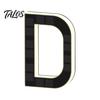 Weather Resistant House Sign Solar LED Number for Outside, 4.7" 6.7" Light Up Number, Modern Waterproof Address Outdoor Home Identification Plate Auto