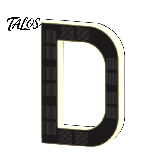Weather Resistant House Sign Solar LED Number for Outside, 4.7" 6.7" Light Up Number, Modern Waterproof Address Outdoor Home Identification Plate Auto