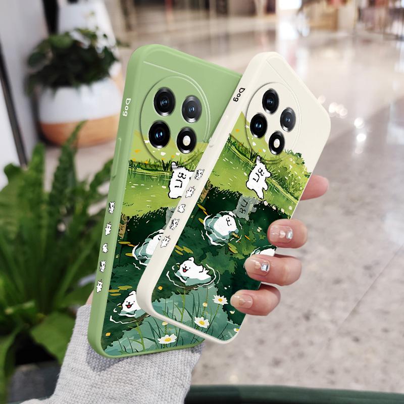 Country Puppy Phone Case For Oneplus 13 13R 12 12R 11 11R 10 10R 10T 9R 9RT 9 8T 8 7 7T Pro 5G Liquid Silicone Cover