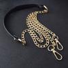 PU Leather Shoulder Strap Metal Bag Chain Replacement Belt Handbag Replacement Strap Bag Strap for Crossbody Bag