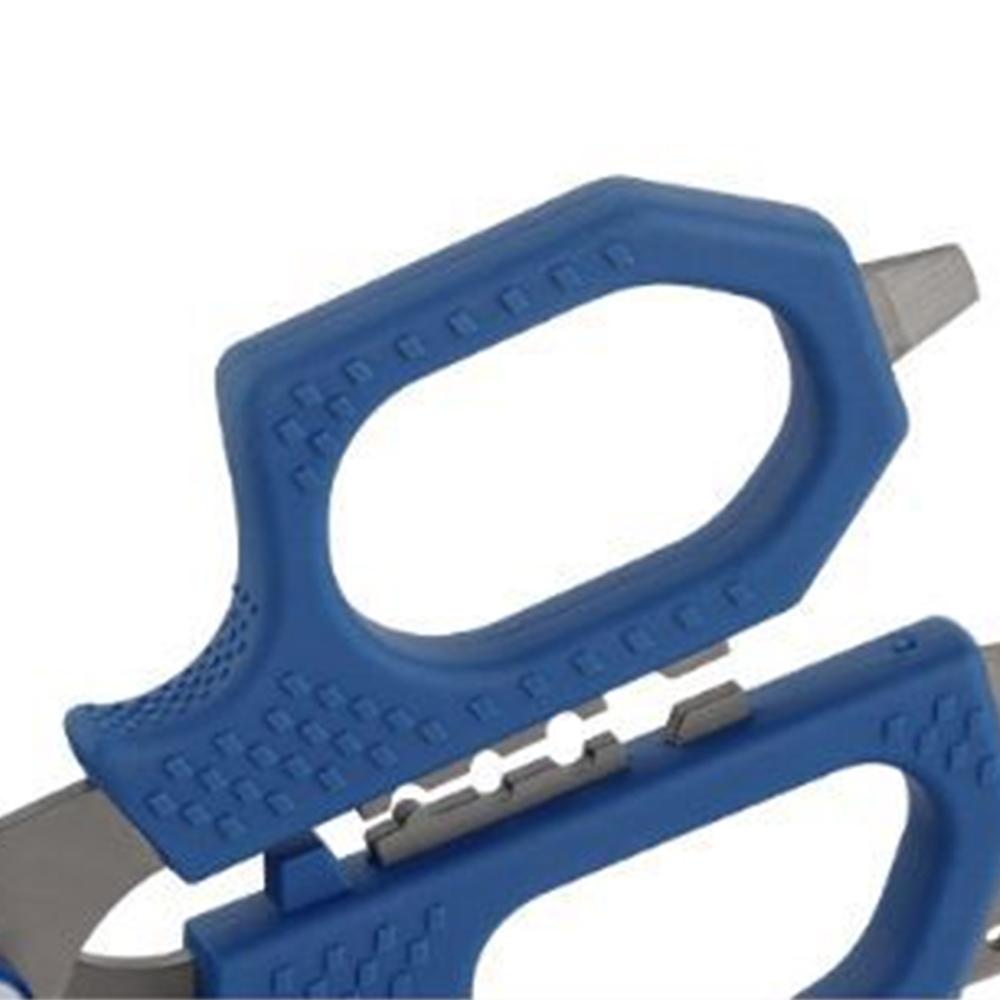 Dual Serrated Blades Fishing Scissors Molybdenum Vanadium Steel Braided Line Shears