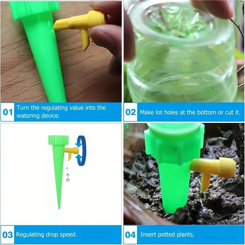 10PCS Flower Watering Artifact Lazy Household Flowerpots Flower Plants Adjustable Water Drop Garden Automatic Flower Watering De