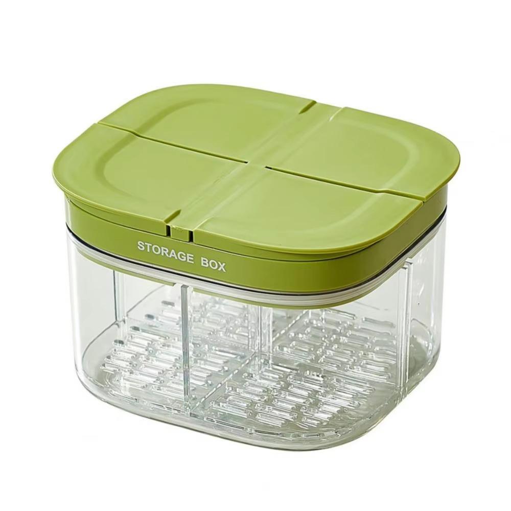 Transparent Garlic Storage Containers BPA Free Kitchen Food Crisper Case Herb