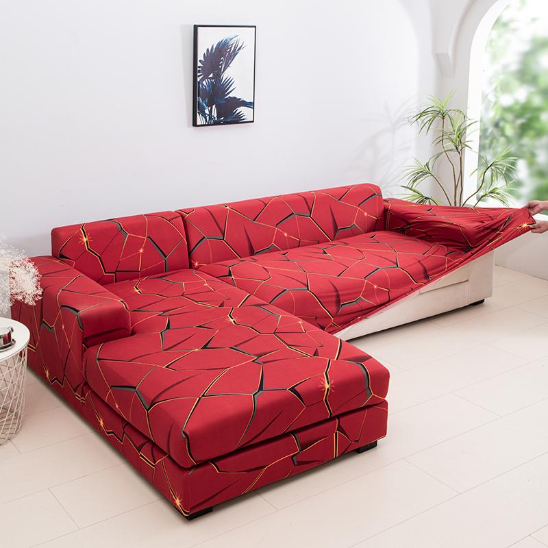Premium Texture Couch Covers for Sectional Sofa Washable Stretch Sofa Covers L Shape Sofa Slipcovers Anti Slip Furniture Protector 1pc