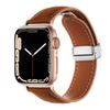 Crazy Horse Magnetic Buckle Women's Genuine Leather Watch Strap,For Apple Watch 42mm 44mm 45mm 49mm iWatch S10 46mm