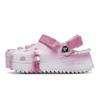 Hiker Clog 811 Made Summer Throbbing Special Shoe Box Co-branded with Love Dopamine Splash Ink Hole Shoes Unisex Pink White