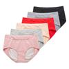 6 ks/Sada Dámské Menstruační Kalhotky Střední Pas Pohodlné Mají kapsu Kalhotky Šortky na Menstruaci L-4XL
