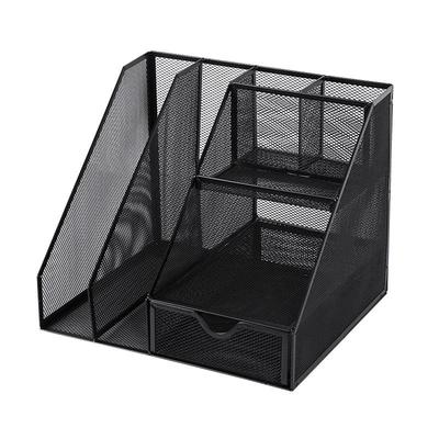 Panier Porte-documents de Bureau: Boîte de rangement verticale multicouche pour la gestion de bureau et l'organisation de documents.