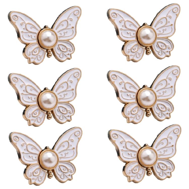 1/6 Pcs Button Pins Jeans Waist Buckles Detachable Pants Waist Tightener Jeans Button Pins Butterfly Waist Buckles
