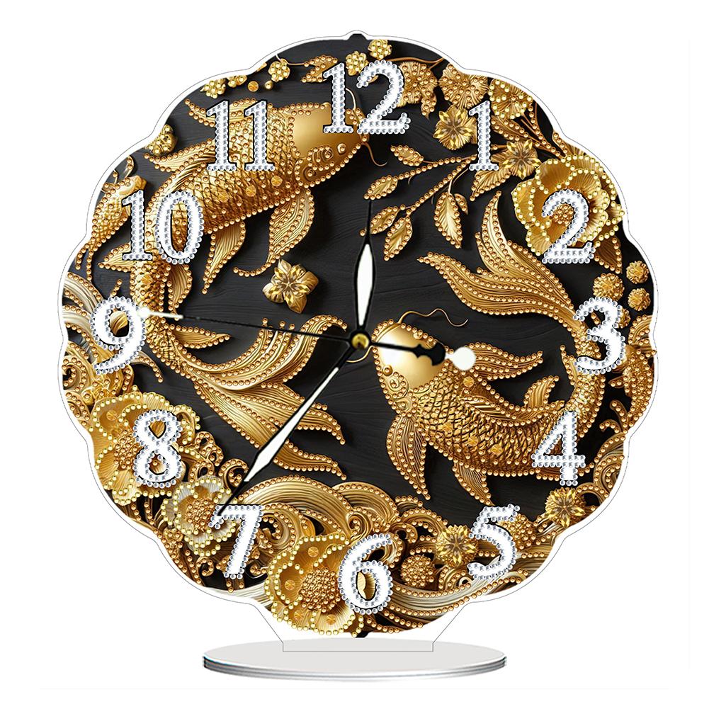 

Acrylic Special Shape Flower Honey DIY Crystal Diamond Clock Diamond Painting Clock Handicraft Diamond Art Clock Ornaments Kit