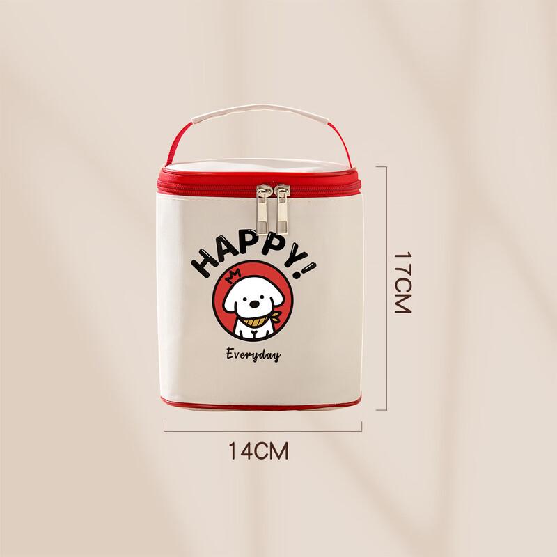 Dog Print Small Insulated Lunch Bag